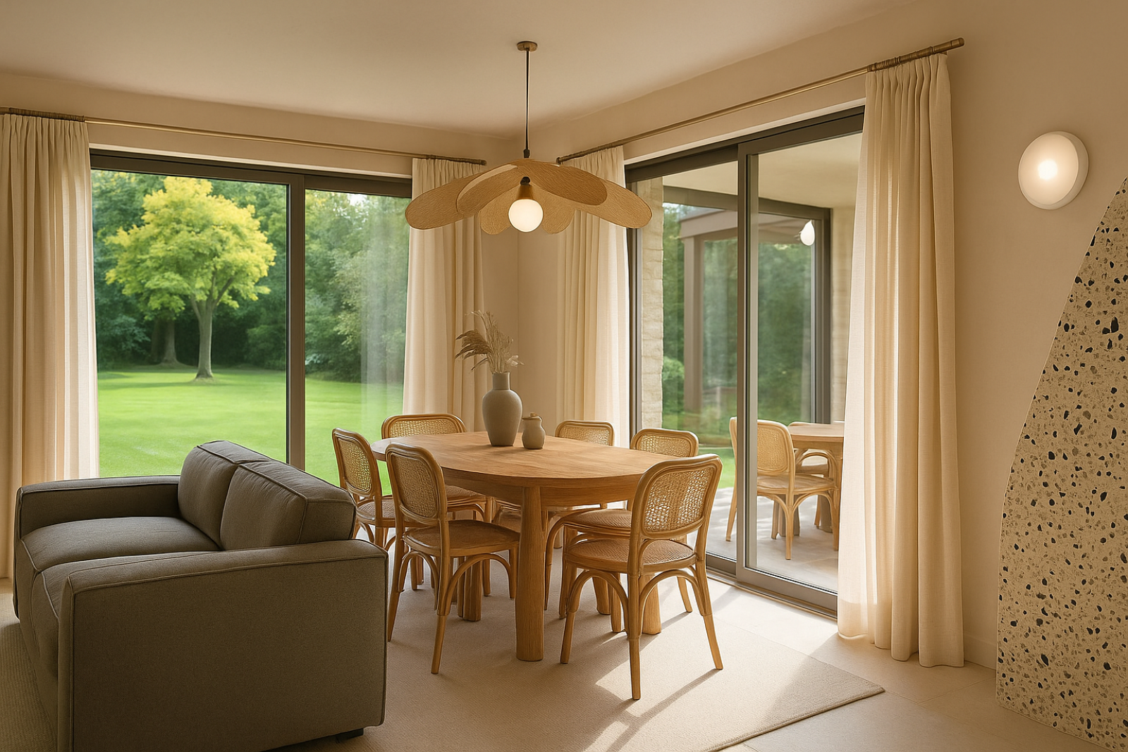 aménagement intérieur Vescovato Décoration intérieure élégante et lumineuse – Design naturel et épuré 