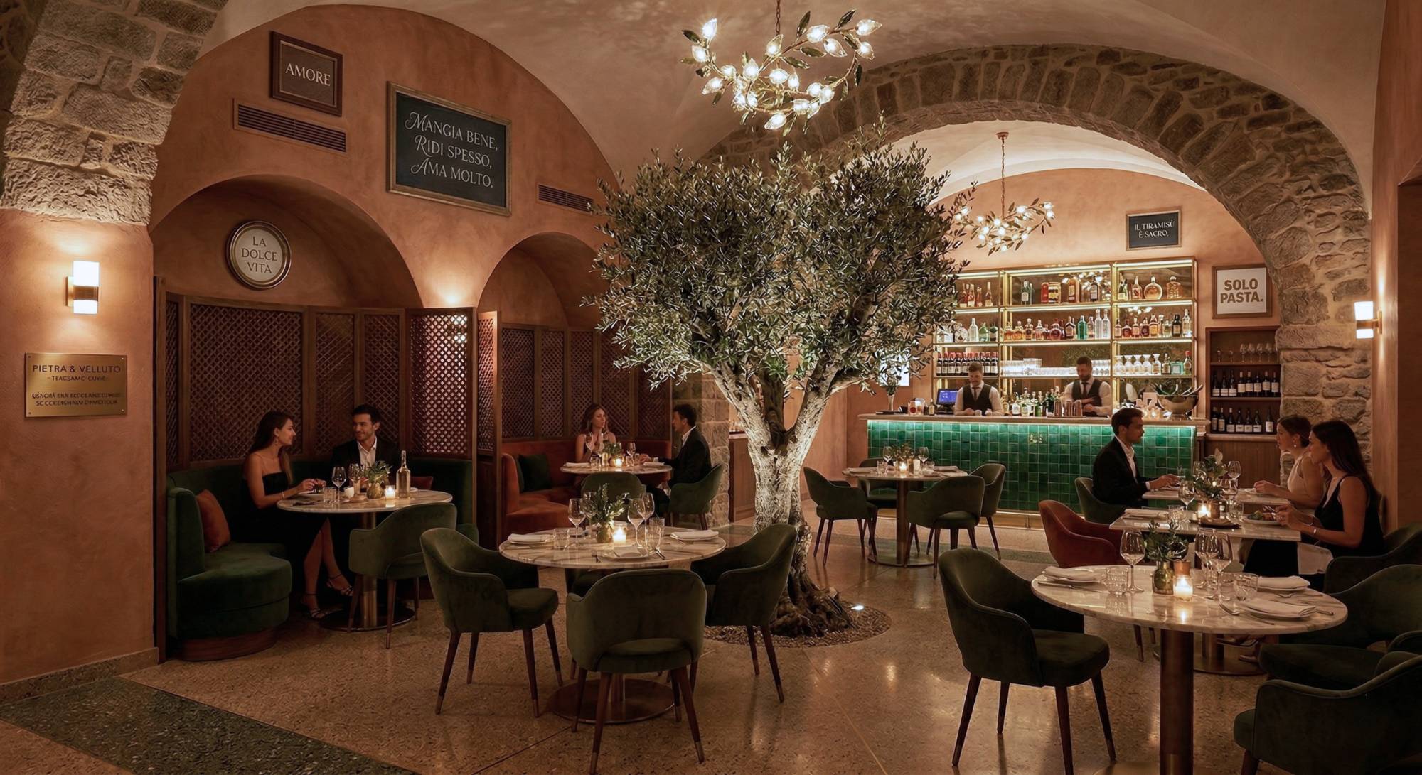 Restaurant haut de gamme Italien La Maison By L 