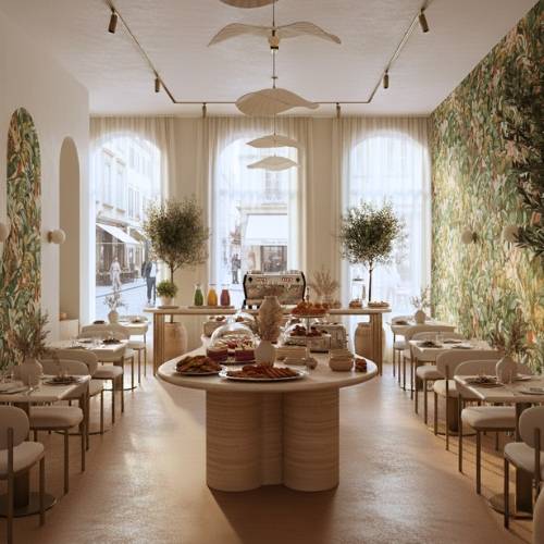 Agencement professionnel pour commerce de restauration implanté sur une rue piétonne marseillaise