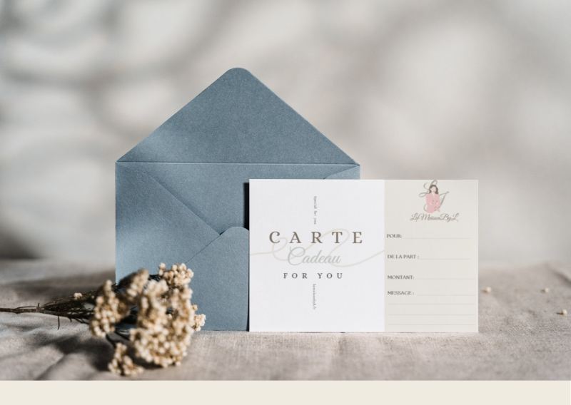 Carte cadeau, pas de minimum 