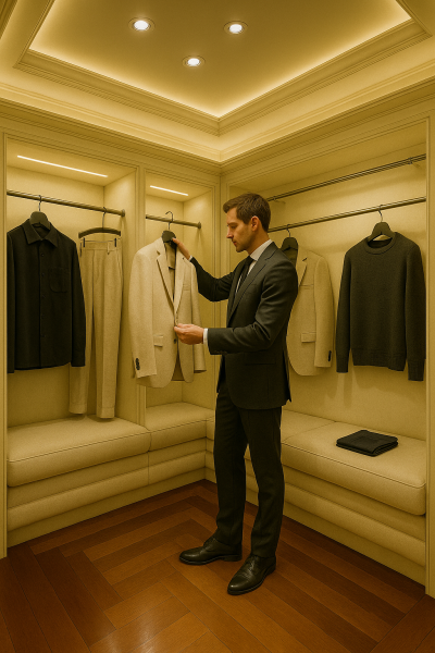 Dressing réalisée par LaMaisonByL. Style haut de gamme, Nice situé à Massena 