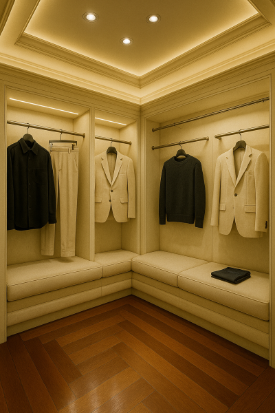 Dressing sur mesure haut de gamme pour un client fait à Nice par LaMaisonByL