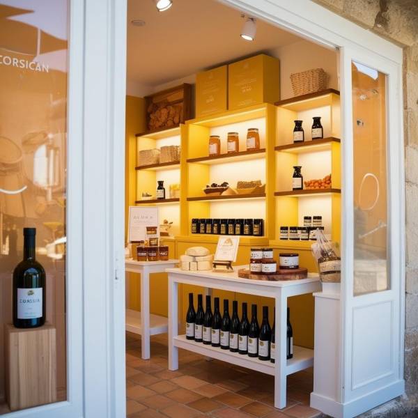 PROMOTION Aménagement de local commercial alimentaire à Bastia, espace design et pratique pour les clients.