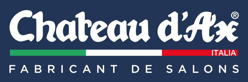 Château d’Ax Bastia — canapé design modulable en tissu avec table basse contemporaine